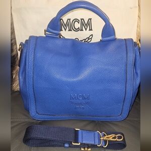 MCM Leather Satchel/ Crossbody Bag